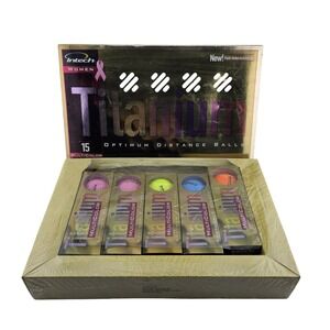 Intech Women Titanium Multicolor Golf Balls 15 Pack Optimum Distance Fluid-Metal